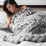 Chunky Knitted Blanket - KnitFirst