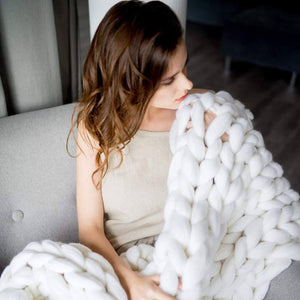 Chunky Knitted Blanket - KnitFirst