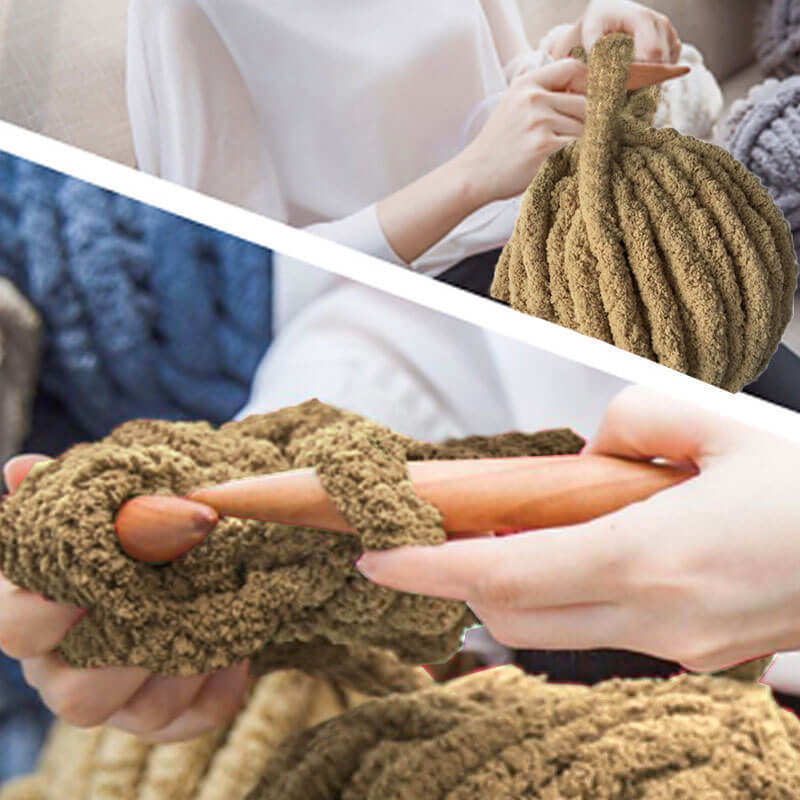 Chunky yarn, Arm Knitting Yarn, Chunky Chenille Yarn - KnitFirst