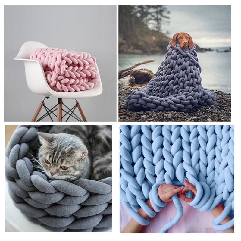Chunky Yarn Blanket - KnitFirst