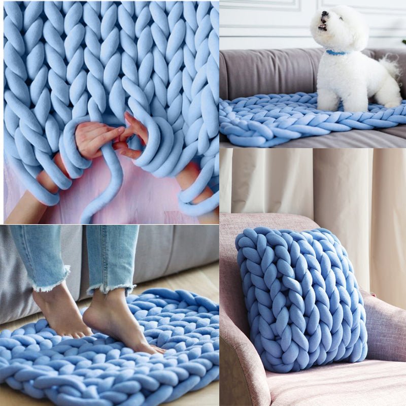 Chunky Yarn Blanket - KnitFirst
