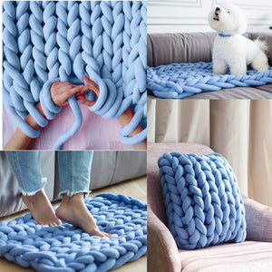 Chunky Yarn Blanket - KnitFirst