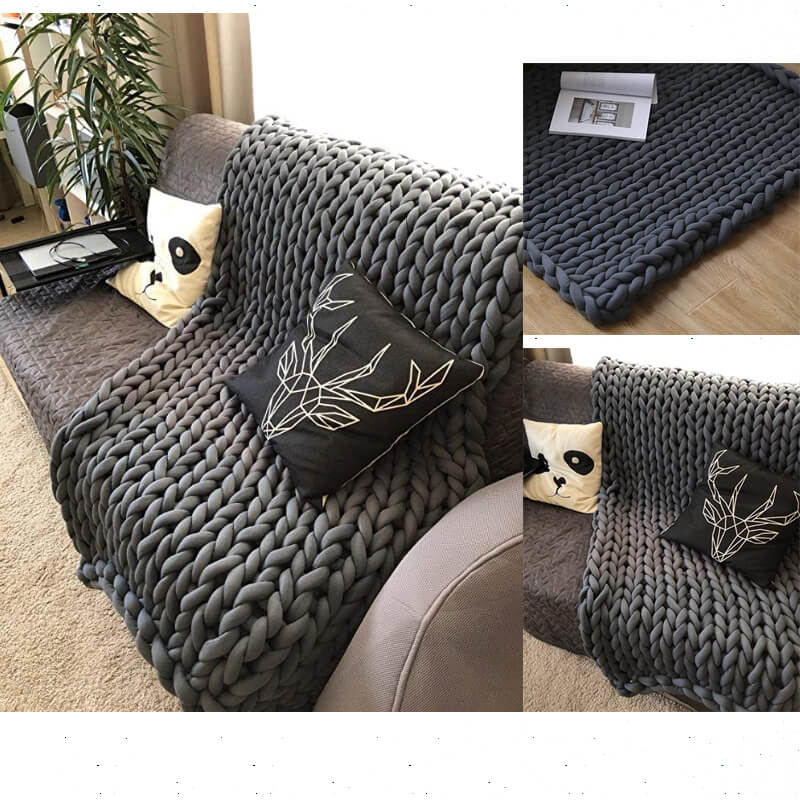 Chunky Yarn Blanket - KnitFirst