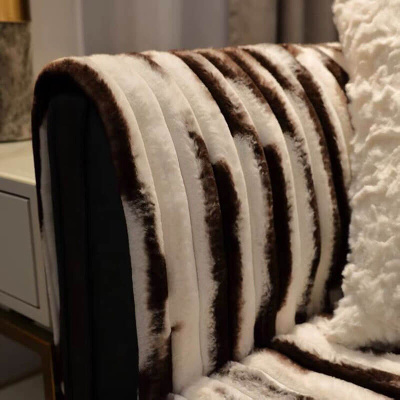 Comfort Faux rabbit fur Sofa Furniture Cover | Pet Furniture Cover | Machine Washable - KnitFirst