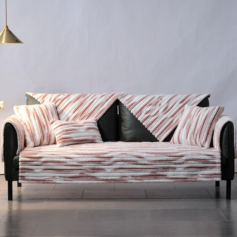 Comfort Faux rabbit fur Sofa Furniture Cover | Pet Furniture Cover | Machine Washable - KnitFirst