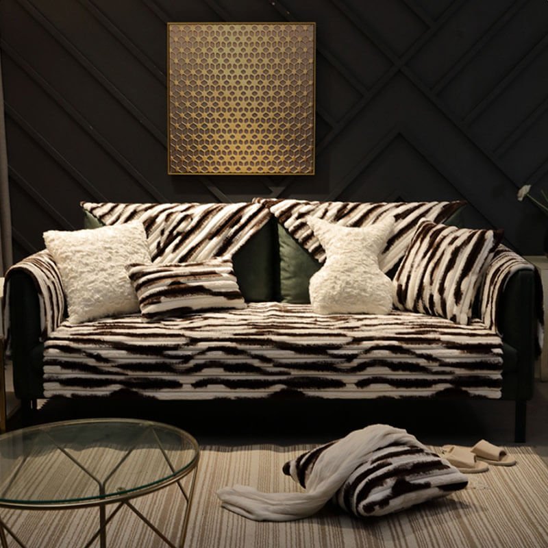 Comfort Faux rabbit fur Sofa Furniture Cover | Pet Furniture Cover | Machine Washable - KnitFirst