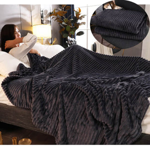 Coral Velvet Sofa Bed Blanket,Office Travel Nap Blanket - KnitFirst