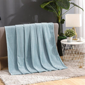 Coral Velvet Sofa Bed Blanket,Office Travel Nap Blanket - KnitFirst