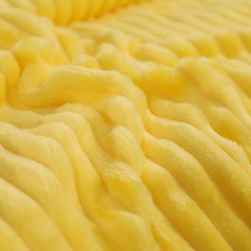 Coral Velvet Sofa Bed Blanket,Office Travel Nap Blanket - KnitFirst