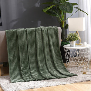 Coral Velvet Sofa Bed Blanket,Office Travel Nap Blanket - KnitFirst