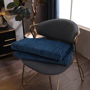 Coral Velvet Sofa Bed Blanket,Office Travel Nap Blanket - KnitFirst
