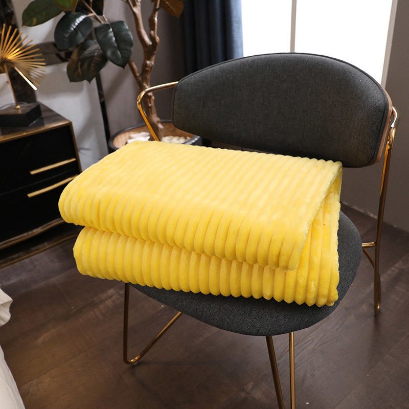 Coral Velvet Sofa Bed Blanket,Office Travel Nap Blanket - KnitFirst