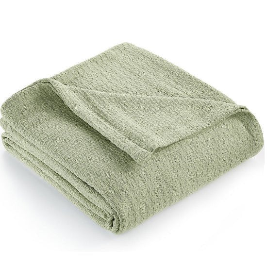 Cotton Bamboo Throw Blanket - KnitFirst