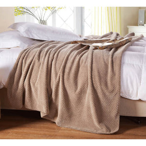 Cotton Flannel Fleece Throw Blanket - KnitFirst