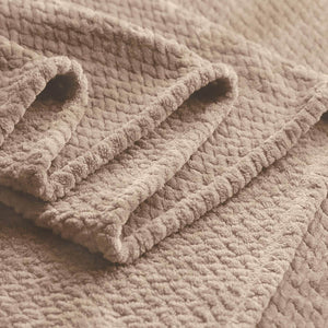 Cotton Flannel Fleece Throw Blanket - KnitFirst