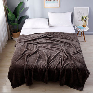 Cotton Flannel Fleece Throw Blanket - KnitFirst