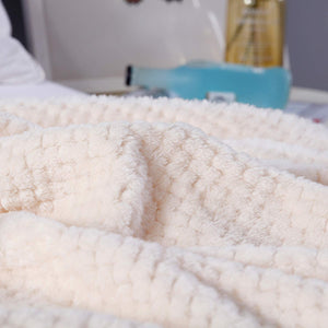 Cotton Flannel Fleece Throw Blanket - KnitFirst