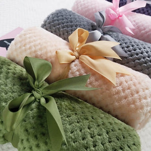Cotton Flannel Fleece Throw Blanket - KnitFirst