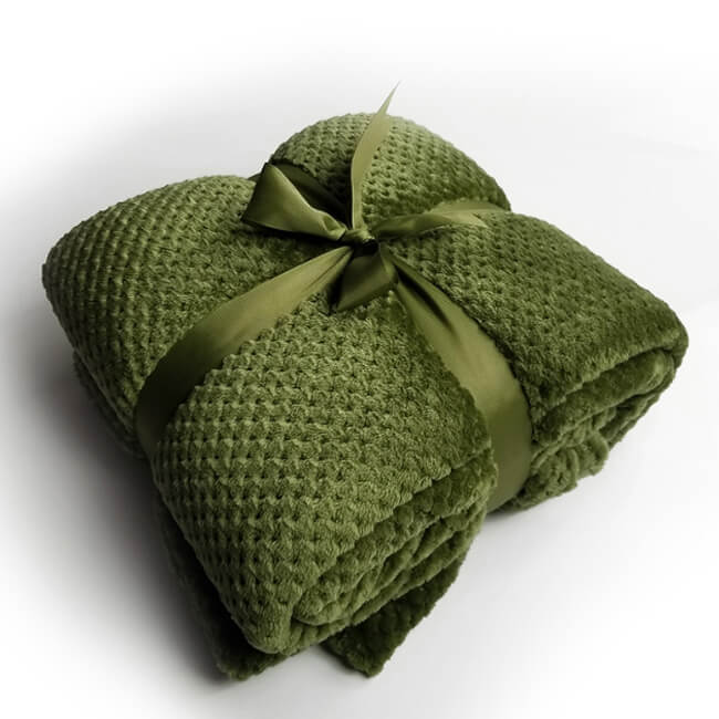 Cotton Flannel Fleece Throw Blanket - KnitFirst