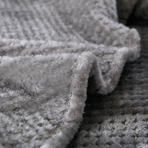 Cotton Flannel Fleece Throw Blanket - KnitFirst