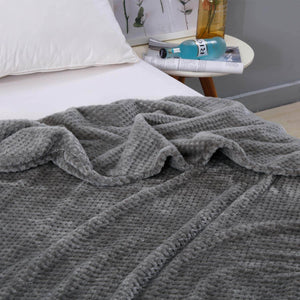 Cotton Flannel Fleece Throw Blanket - KnitFirst