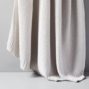 Cotton Knit Throws blanket - KnitFirst
