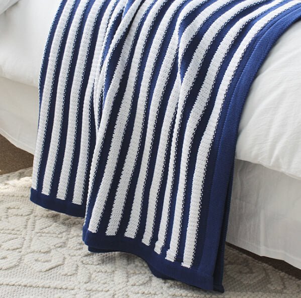 Cotton Knit Throws blanket - KnitFirst