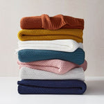 Cotton Knit Throws blanket - KnitFirst