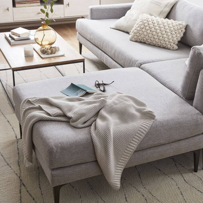 Cotton Knit Throws blanket - KnitFirst