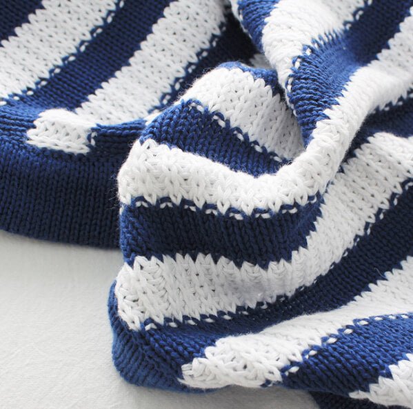 Cotton Knit Throws blanket - KnitFirst