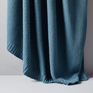 Cotton Knit Throws blanket - KnitFirst