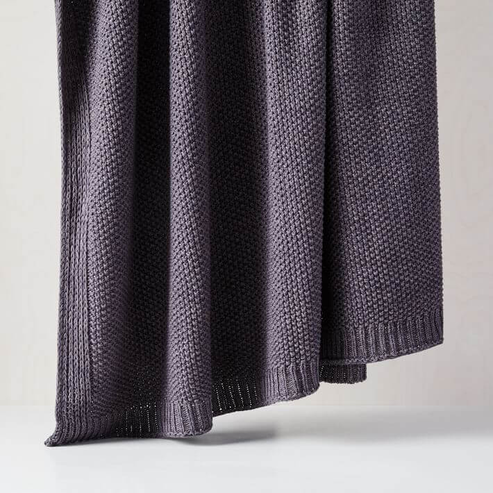 Cotton Knit Throws blanket - KnitFirst