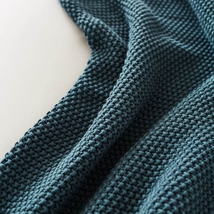 Cotton Knit Throws blanket - KnitFirst