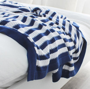 Cotton Knit Throws blanket - KnitFirst