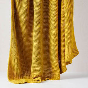 Cotton Knit Throws blanket - KnitFirst