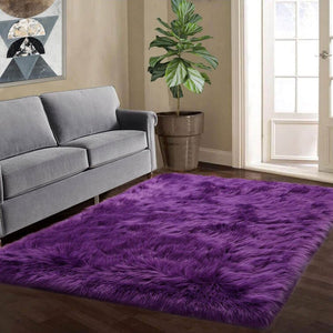 Custom Premium Faux Sheepskin Area Rug - KnitFirst