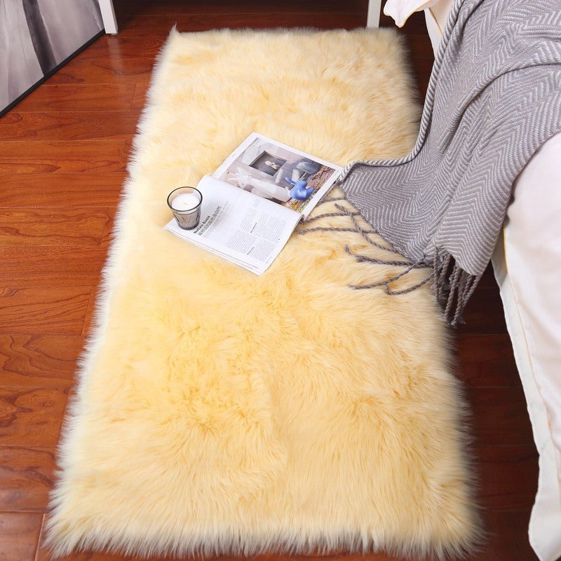 Custom Premium Faux Sheepskin Area Rug - KnitFirst