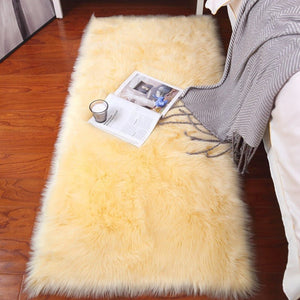 Custom Premium Faux Sheepskin Area Rug - KnitFirst