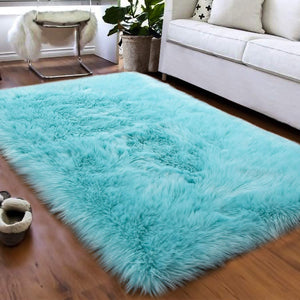 Custom Premium Faux Sheepskin Area Rug - KnitFirst