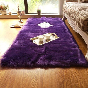 Custom Premium Faux Sheepskin Area Rug - KnitFirst
