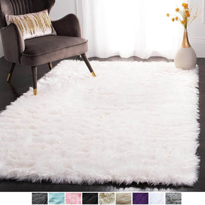 Custom Premium Faux Sheepskin Area Rug - KnitFirst