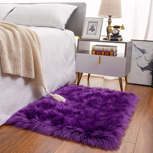 Custom Premium Faux Sheepskin Area Rug - KnitFirst