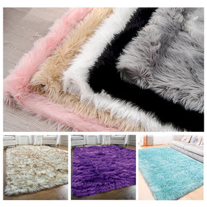 Custom Premium Faux Sheepskin Area Rug - KnitFirst