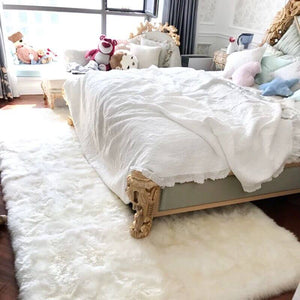 Custom Premium Faux Sheepskin Area Rug - KnitFirst