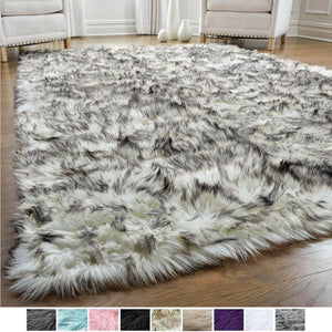 Custom Premium Faux Sheepskin Area Rug - KnitFirst