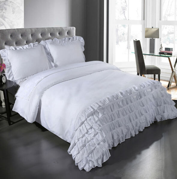 Duvet Cover, Full/Queen, White - Bedding - Duvet Covers & Shams - Bedroom Decor - KnitFirst