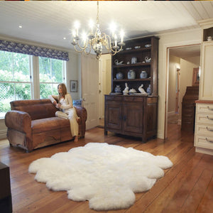 EXTRA LARGE FAUX SHEEPSKIN FUR RUG - KnitFirst