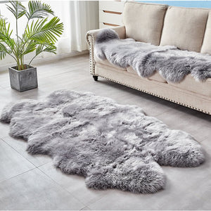EXTRA LARGE FAUX SHEEPSKIN FUR RUG - KnitFirst