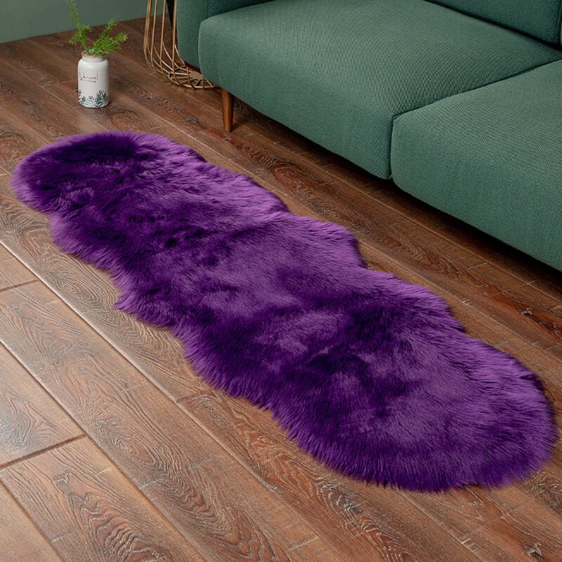 EXTRA LARGE FAUX SHEEPSKIN FUR RUG - KnitFirst