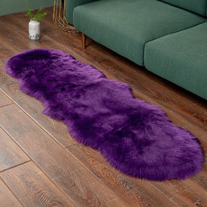 EXTRA LARGE FAUX SHEEPSKIN FUR RUG - KnitFirst